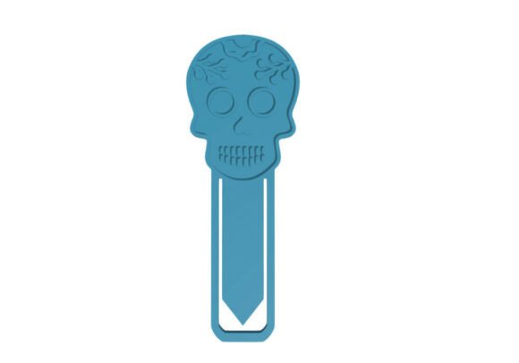 Download Sugar Skull 3D Printed Paper Clip (for 3d Printing) - Printed Collection