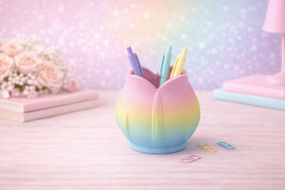 Download Tulip 3D Printed Pen Holder STL - Old Collection