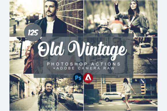 Download Old Vintage Photoshop Actions - Old Collection