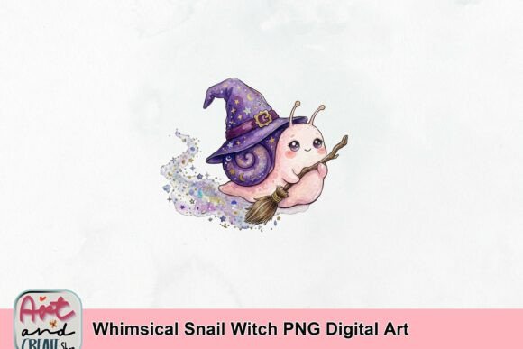 Download Whimsical Snail Witch PNG Digital Art - Whimsical Collection