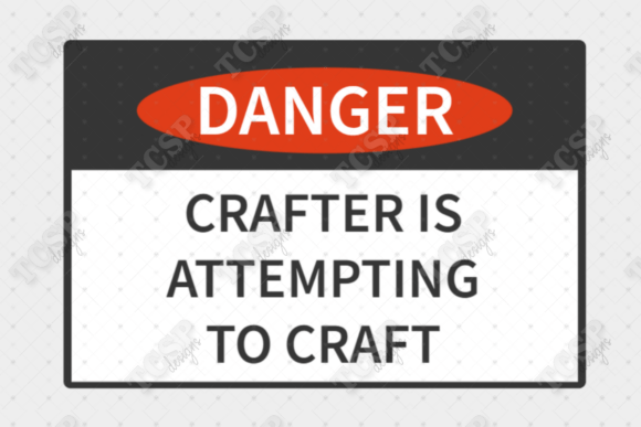 Download Crafter Crafting Danger 3d Printed Sign - Printed Collection
