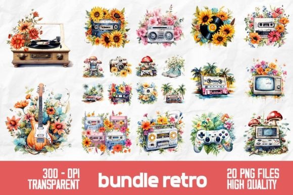 Download Old School Retro Design Bundle - Old Collection