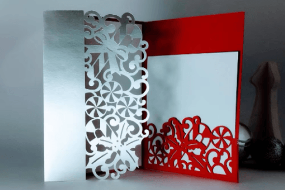 Download Candy Cane and Poinsettia Tri-fold Card - Old Collection